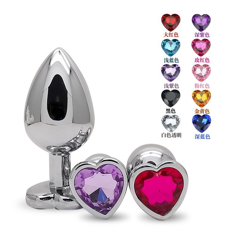 Plug Anal Métal Cœur Cristal – Finition Premium