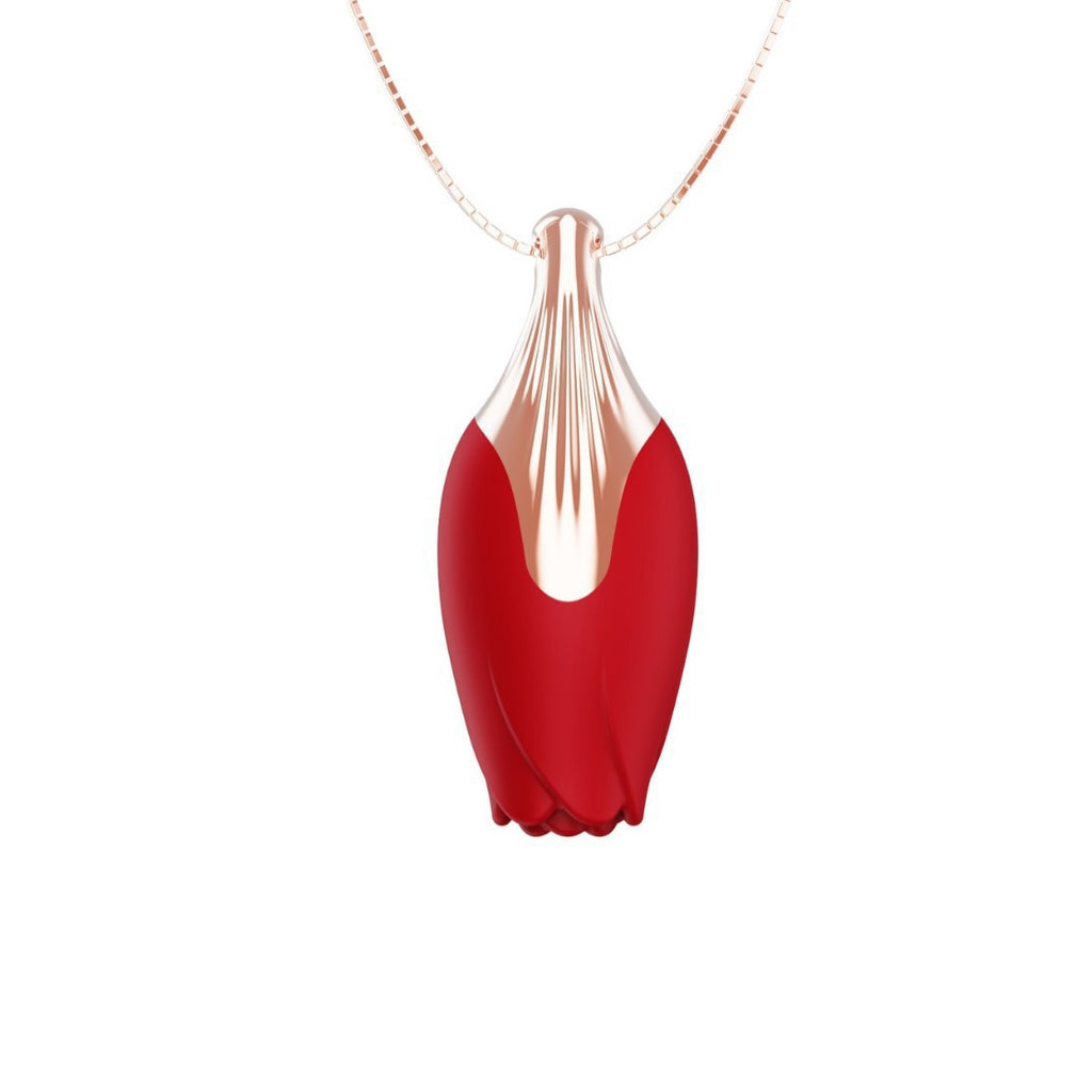 Popular Women's Rose Vibrator Adult Toy Rose Jewelry Necklace Vibrator Egg Adult Sex Toy